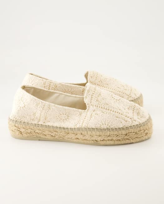 Manebi Yucatan Espadrilles in Beige