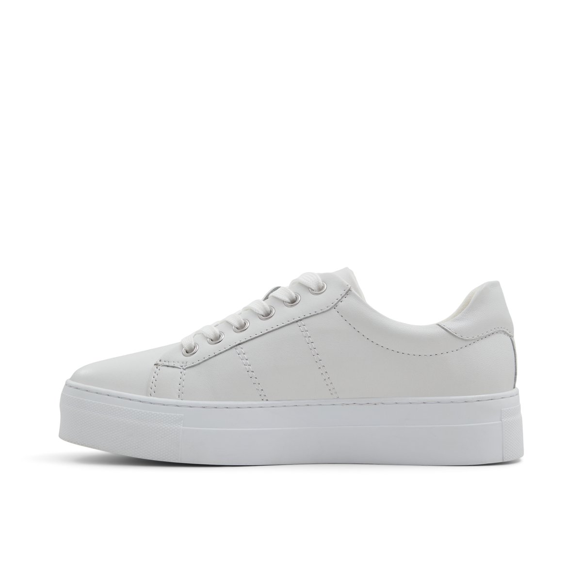 LUCA FERRI-Nerraweth-Baskets - Talon plat - Blanc