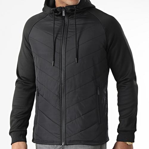 Veste Zippée Capuche E308 Noir