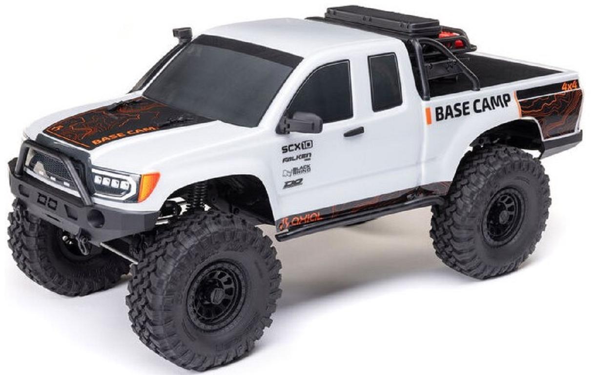 Scale Crawler SCX10 III Base Camp ARTR, Weiss<br>Rockcrawler Basis Ausführung mit Spektrum