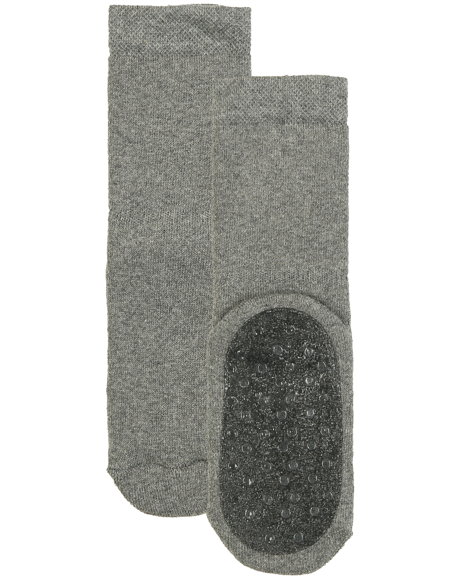 Stoppersocken UNI mit Vollsohle 2er-Pack in grau/marine