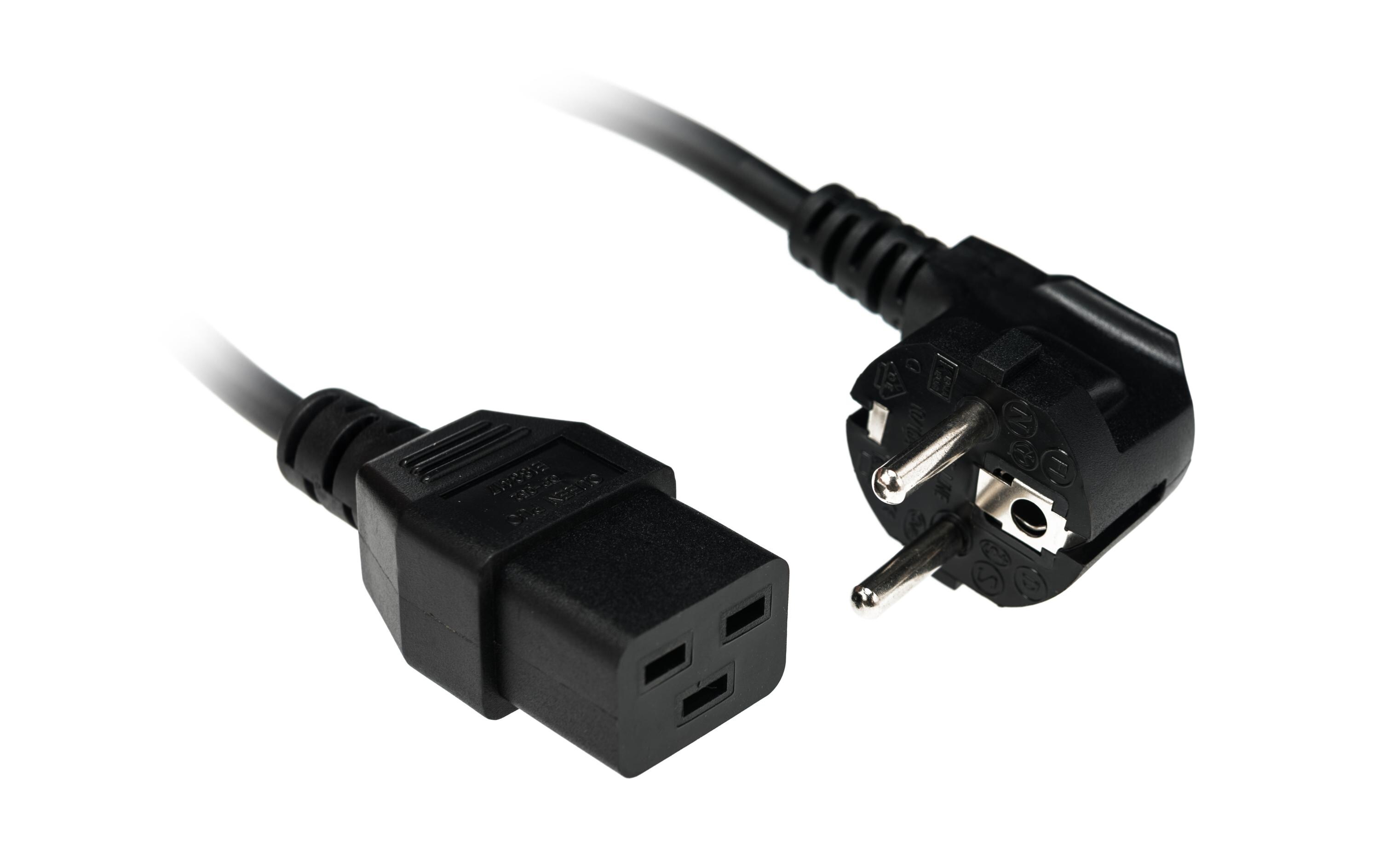 Netzkabel 2 m C19-SchukoNetzkabel 2 m C19-Schuko