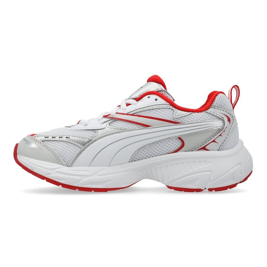PUMA Chaussures Morphic - Blanc/Rouge/Argenté