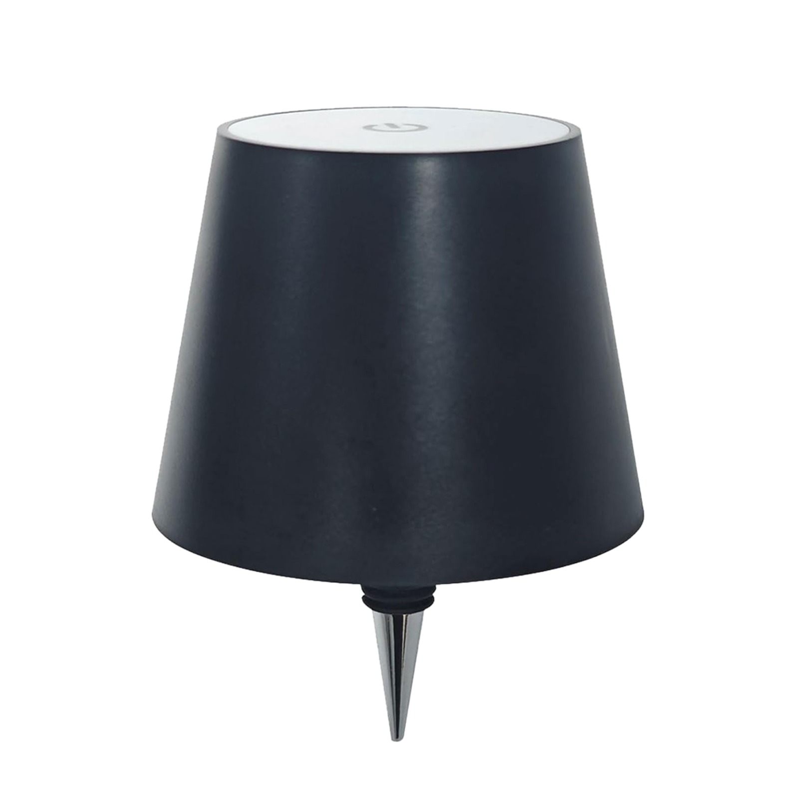 LED Akku Tischleuchte Wein Flaschen Aufsatz Home Deko Lampe Kabellose Whiskyflaschen Beleuchtung mit Touch Steuerung / 3 Farbmodi - Schwarz