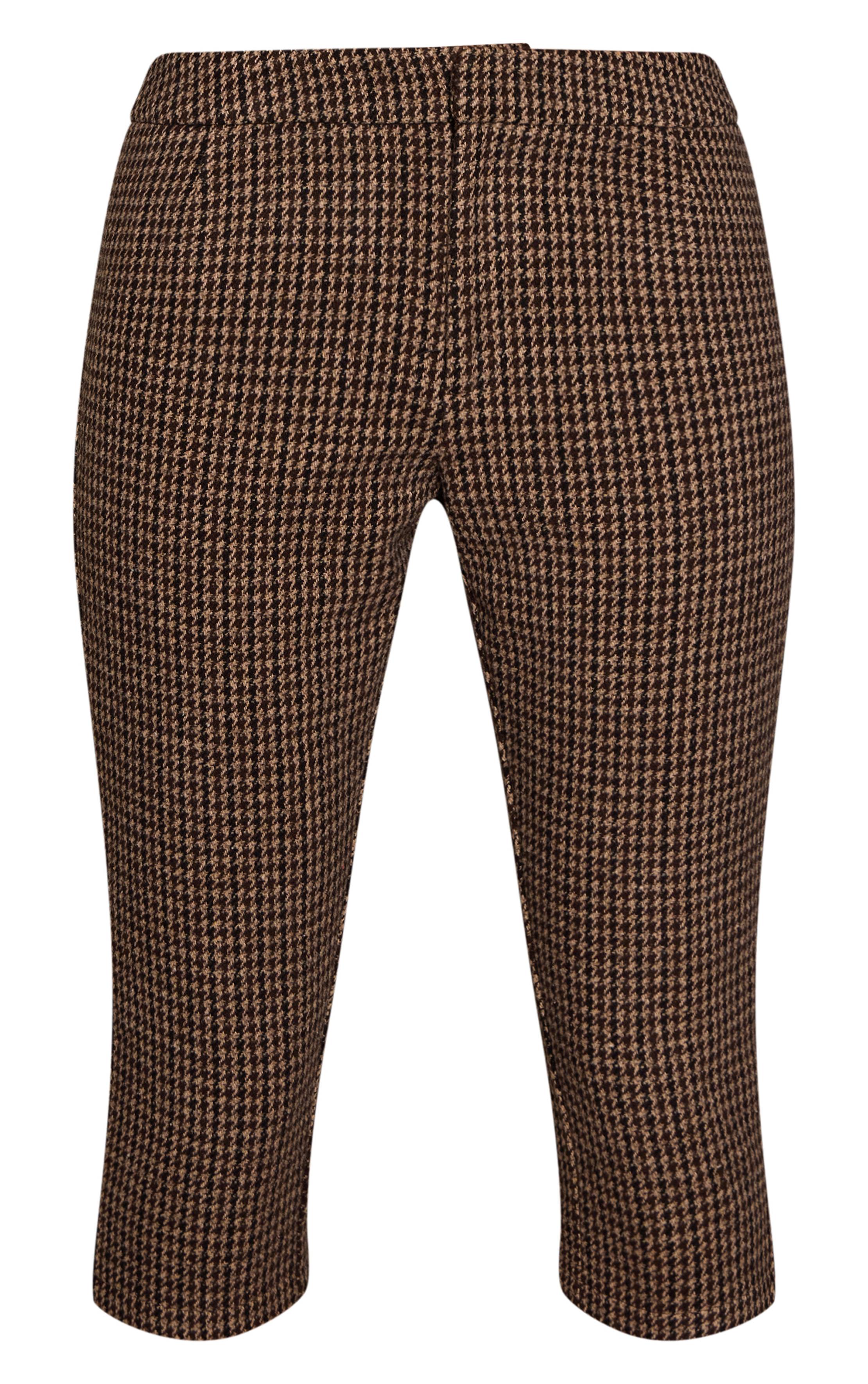Marron Ensemble Tailleur Capri À Pied-de-poule