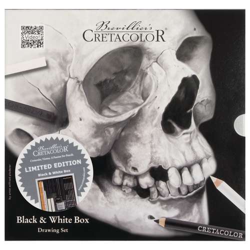 CRETACOLOR® Black & White Box Skull, Limited Edition