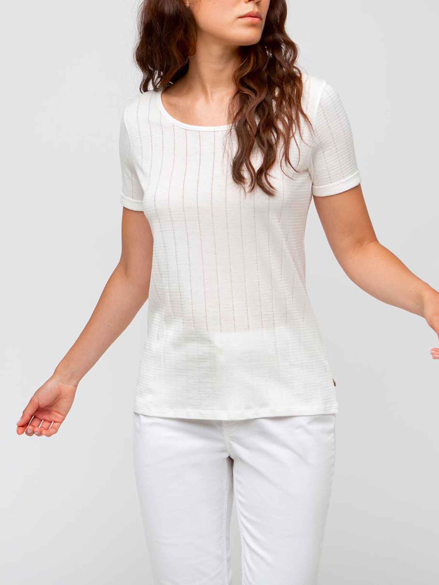 Tee Shirt Femme Manches Courtes Blanc