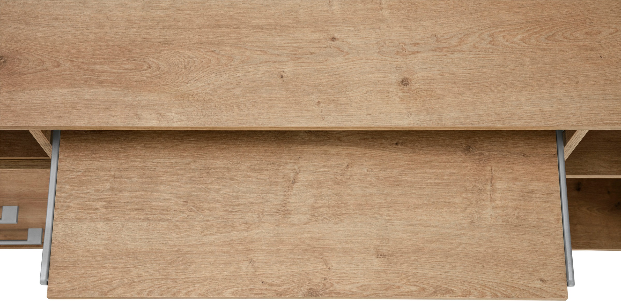 VOGL Möbelfabrik Schreibtisch »Timra« Tastaturauszug, Aufsatz & Towerfach, Breite 160 cm, Made in Germany