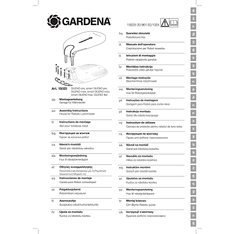 Gardena garage til Sileno Free robotplæneklipper