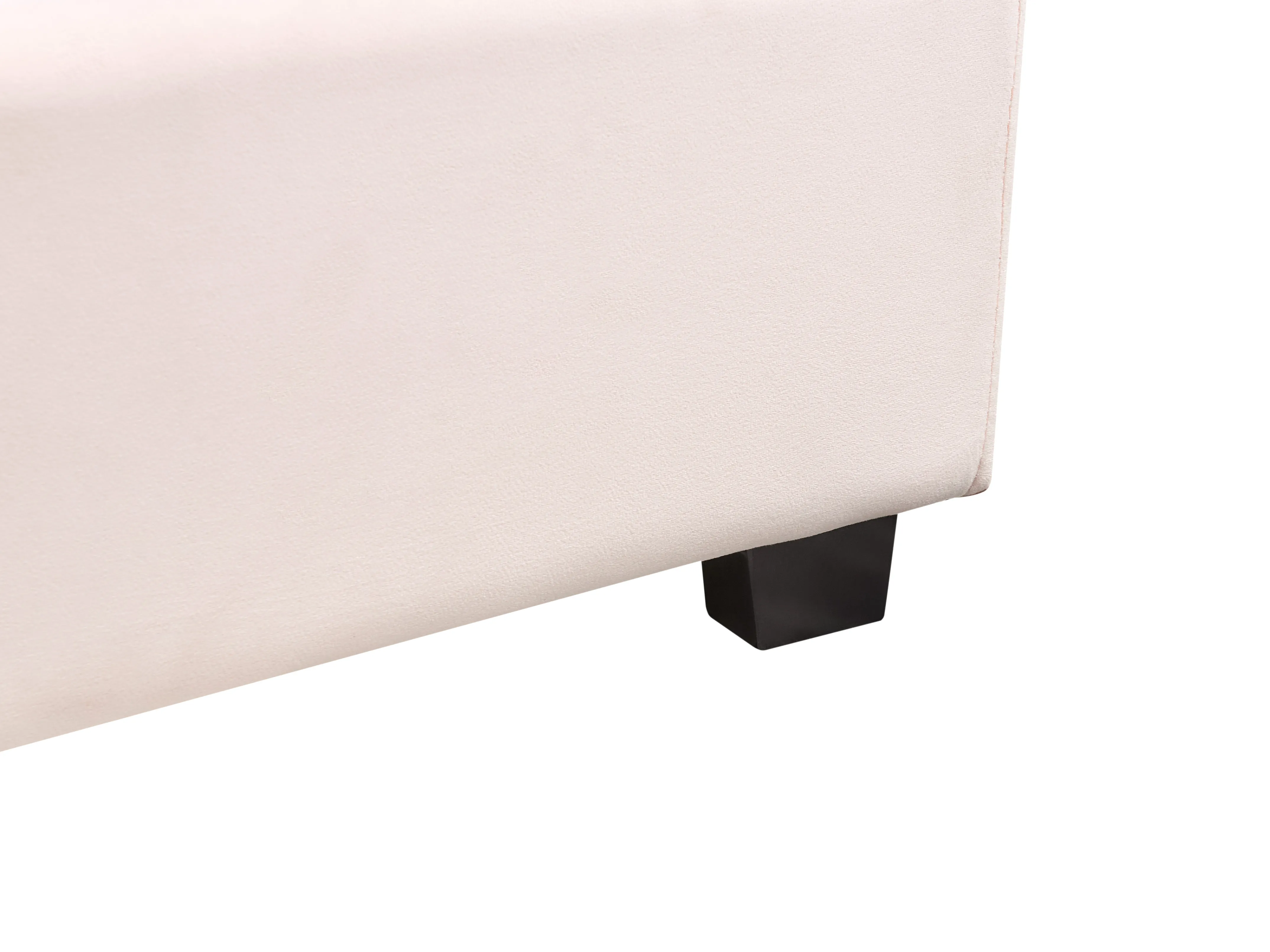 Waterbed Fluweel VINCENNES 180 x 200 cm Pastelroze