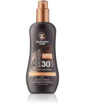 Australian Gold Instant Bronzer Spray Gel Sunscreen SPF 30 237ml