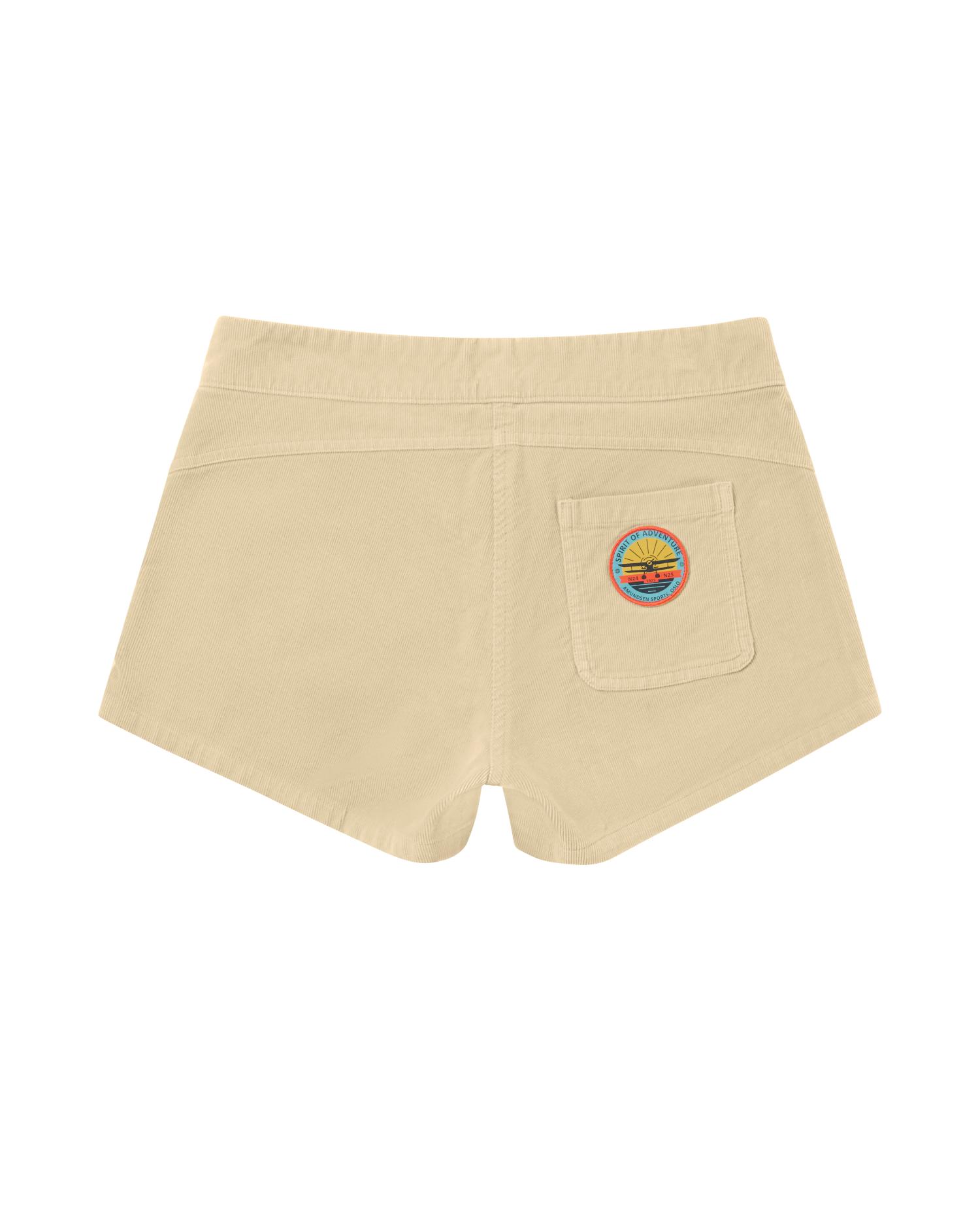 Amundsen 3Incher Cord G. Dyed Shorts Womens Warm Sand