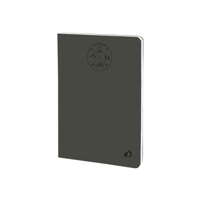 Quo Vadis Everest 21 - Carnet de notes ligné - 15 x 21 cm - gris anthracite
