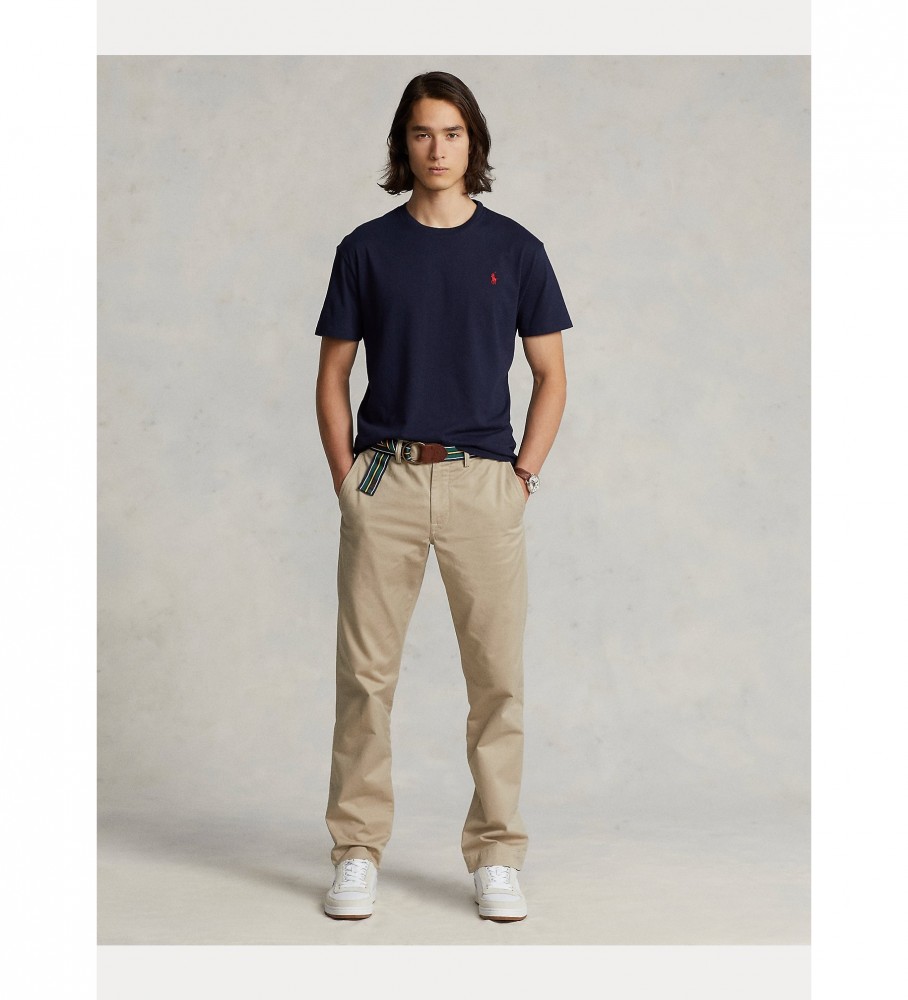 Camiseta Ralph Lauren de algodão SSCNM2 azul marinho