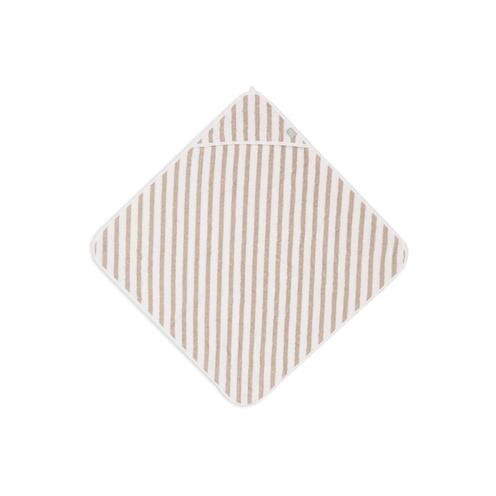 Cape de bain éponge 75x75cm Basic stripe - Olive green - JOLLEIN