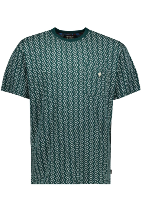 Scotch & Soda groene heren t-shirt
