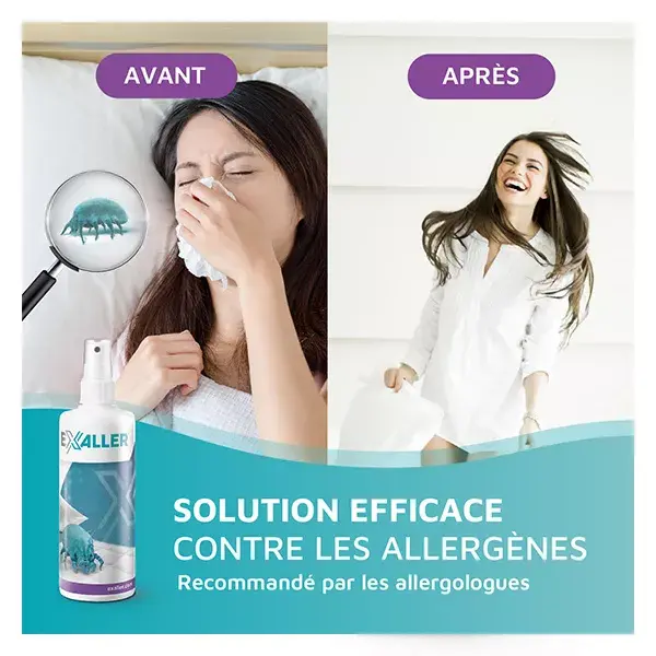 ExAller Spray Antiácaros 150ml. Sem inseticida.
