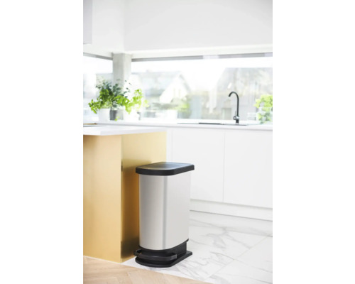 Rotho pedaalemmer kunststof PASO mono 50 l carbon