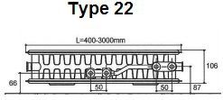 Thermrad - Super 8 Compact Type 22 - Radiator - Wit - 500 x 400 mm