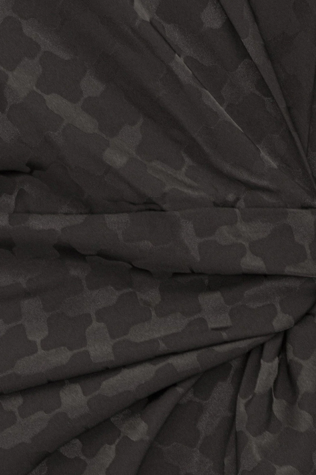 Karmamia Ivy Wrap Dress black keffiyeh jacquard