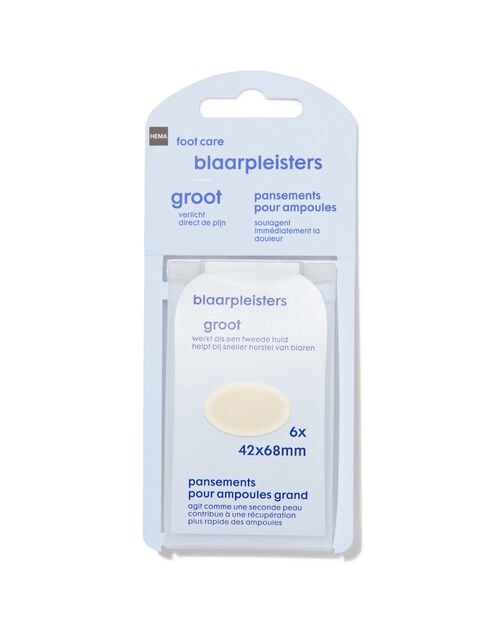 6 sparadraps pour ampoules de grande taille