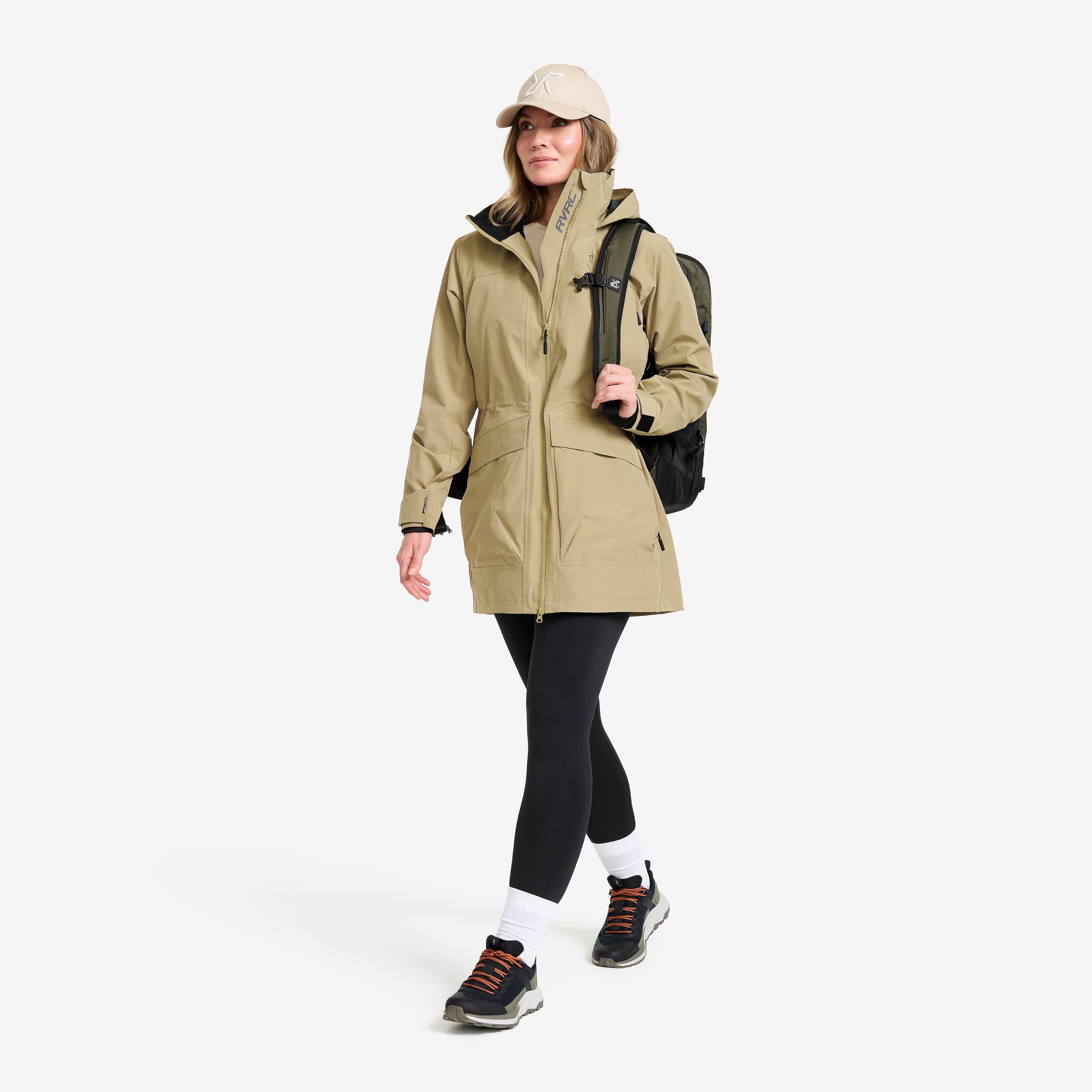 Nevis 2L Parka Dame Khaki