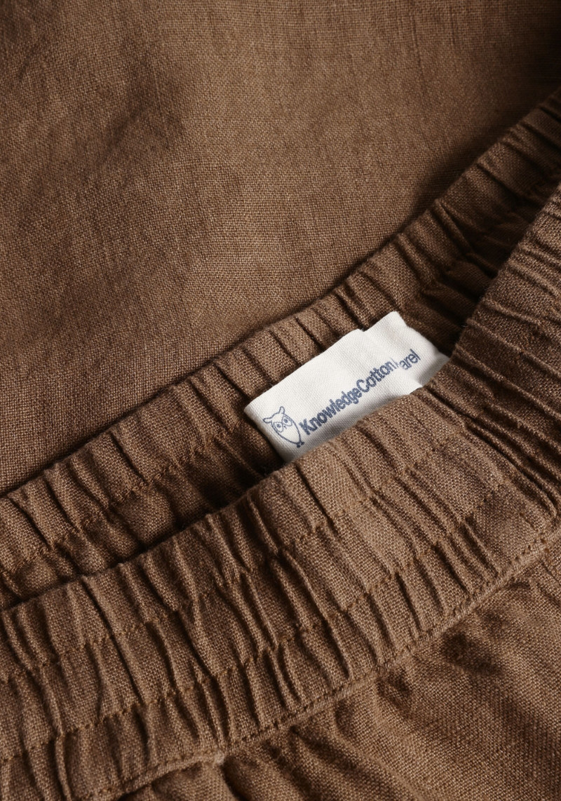 Knowledge Cotton Apparel Leinenshorts Posey Wide Linen Shorts Tuffet