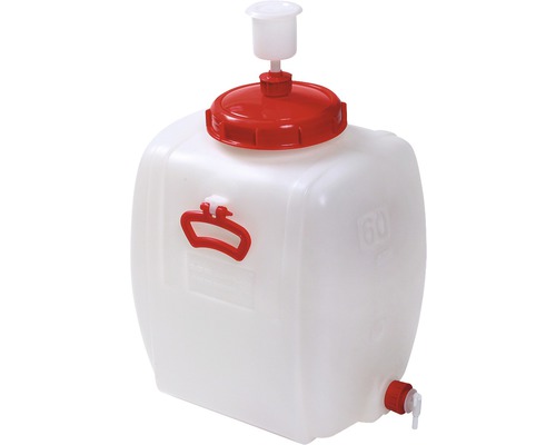 Comfort 60L drankvat inclusief deksel, dop, gistingsslot en kraan