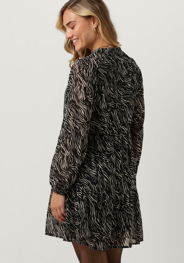 OBJECT zwarte object mini jurk objmila gia l/s dress