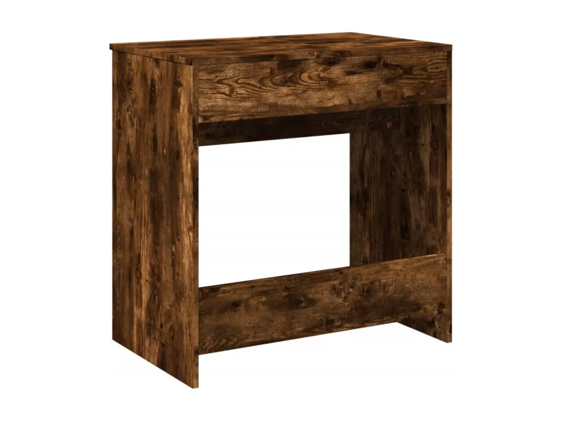 Coiffeuse avec miroir chêne fumé 73x46,5x120 cm