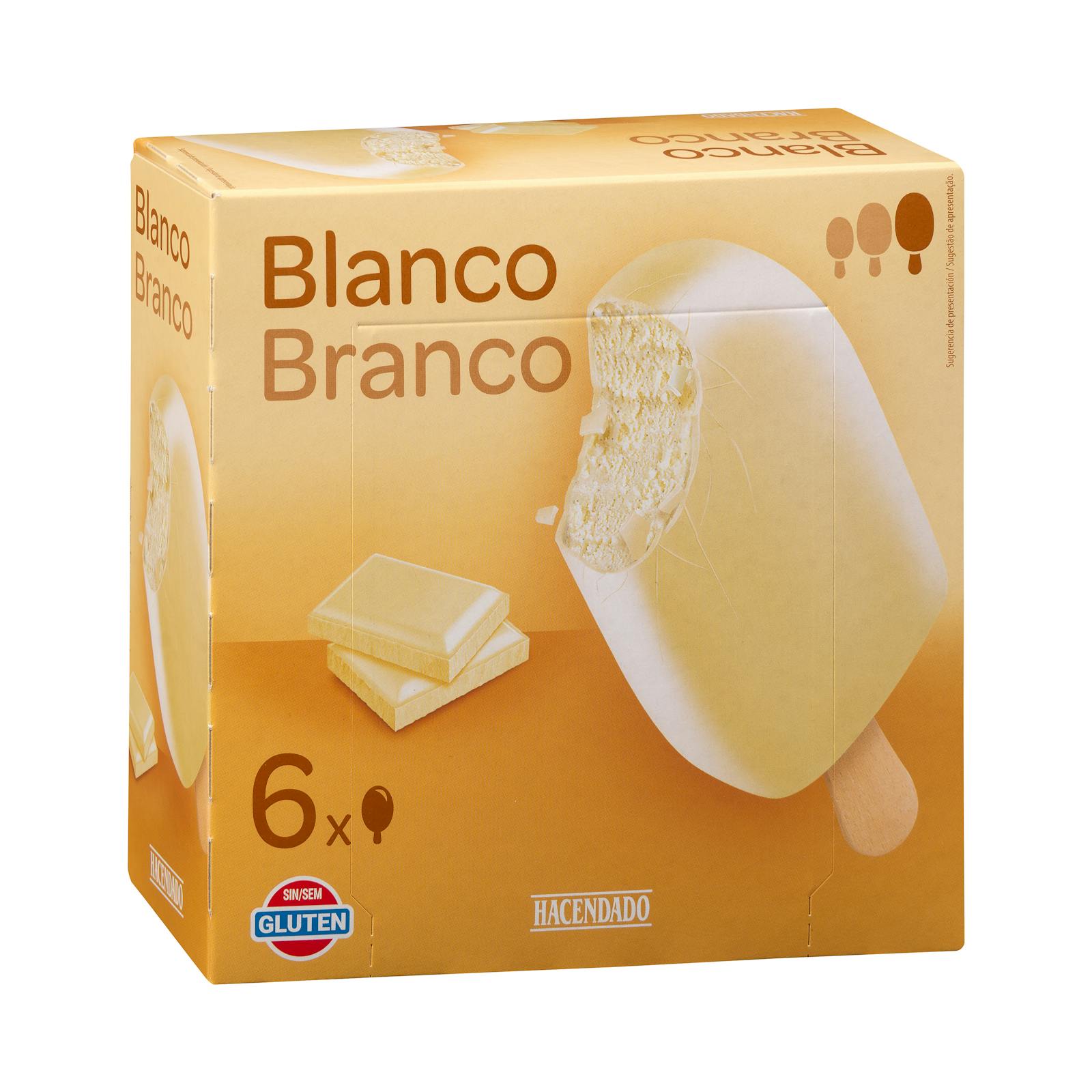Glace blanche Hacendado
