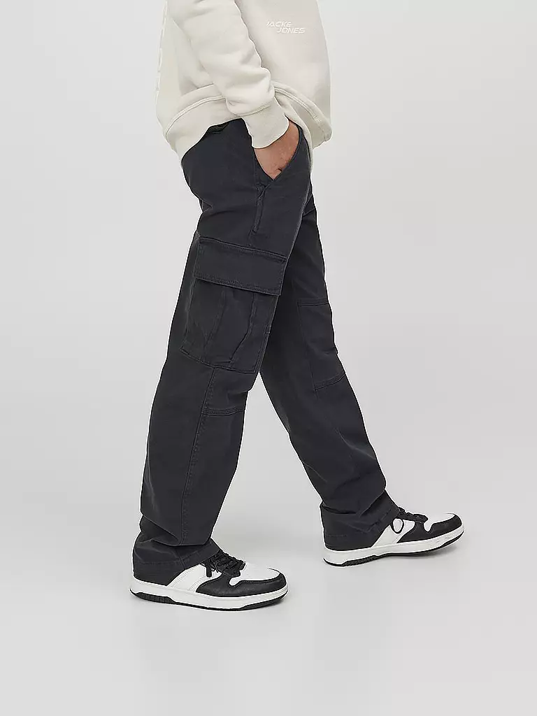 JACK & JONES Jungen Cargohose JPSTKANE schwarz