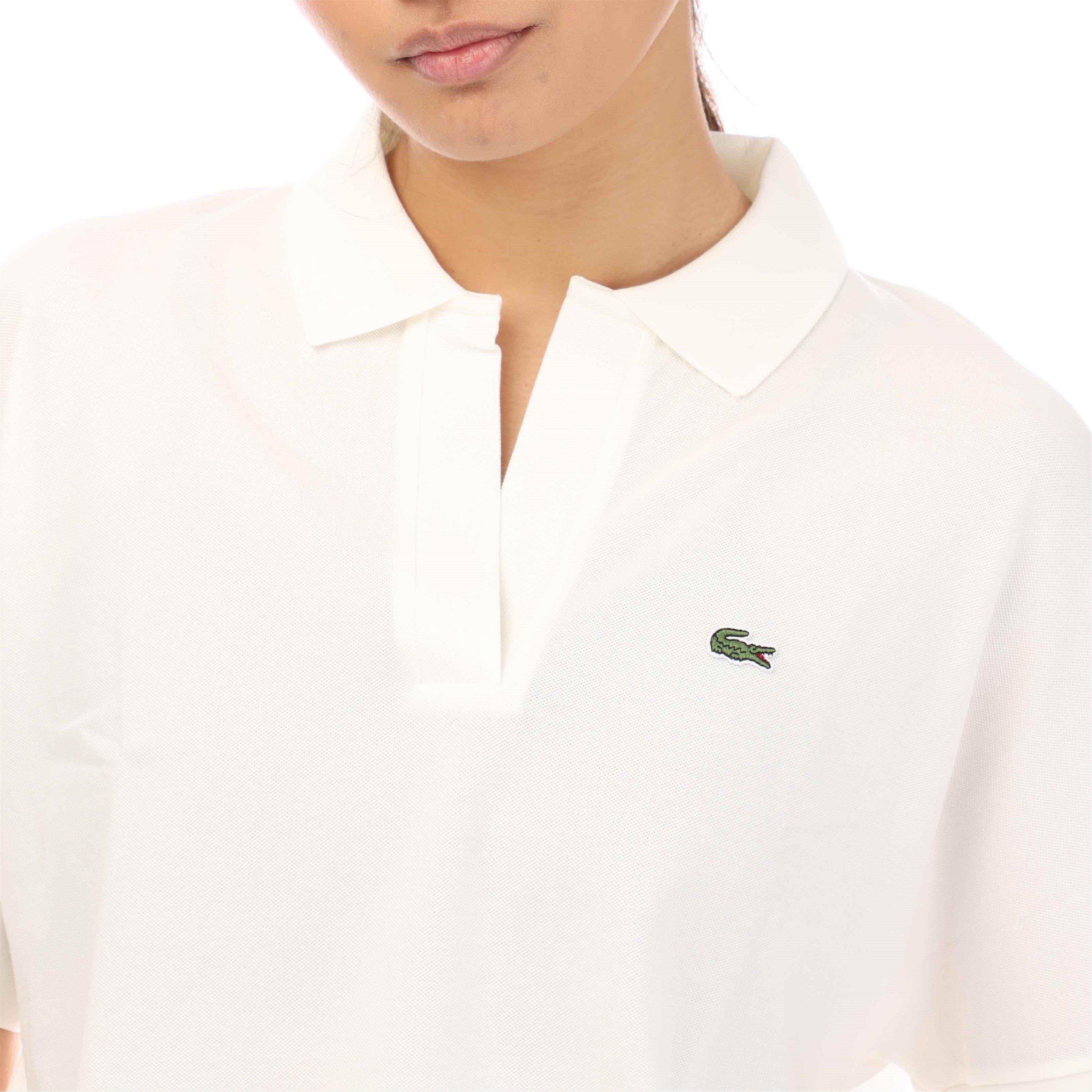 Lacoste Open Neck Fluid Piqué Polo Shirt