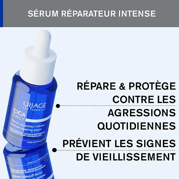 Sérum diário reequilibrante e unificador Uriage Cica para pele frágil 30ml