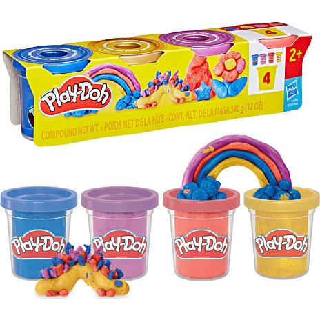 Play-Doh glimmer modellervoks 4 stk.
