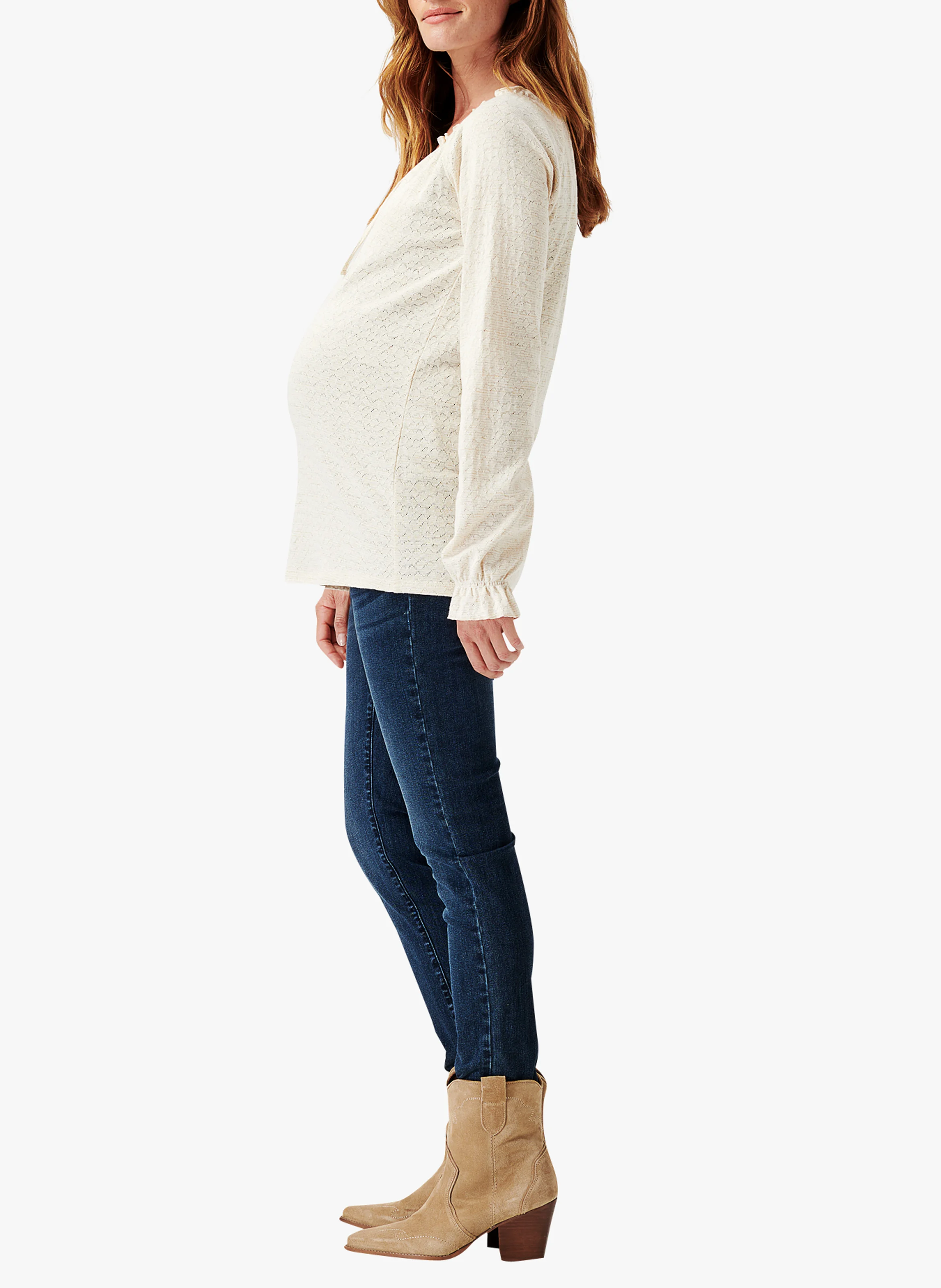PERU - Blouse de grossesse à motifs | Beige