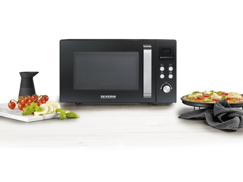 Severin Mikrowelle mit Grill MW 7752 Schwarz 900 W Mikrowelle