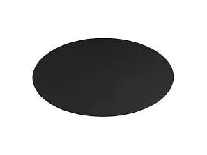 DELTACO DFP410 - Stolemåtte for gaming - rund - 110 cm - sort