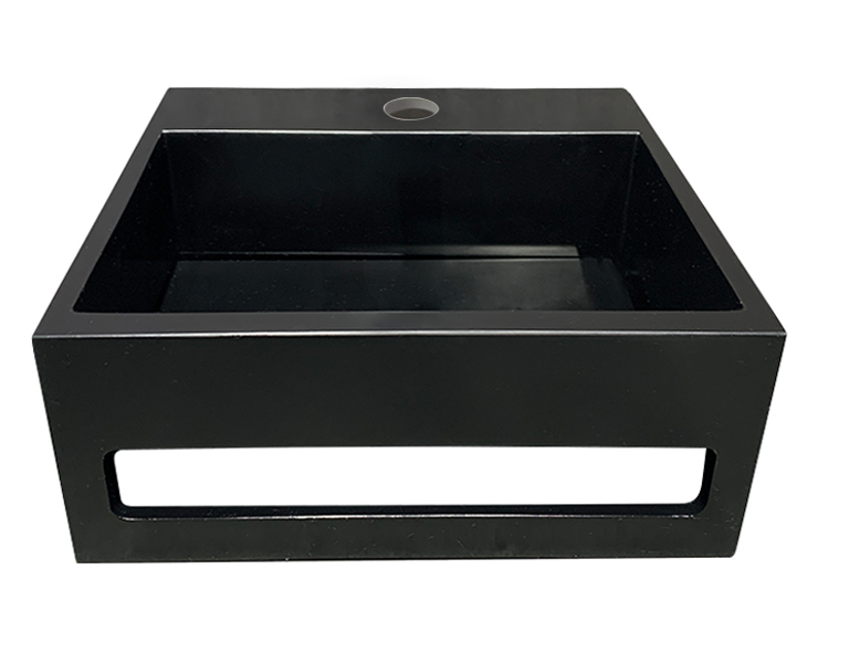 Mueller Viggo fontein solid surface 30x28x12,5cm mat zwart