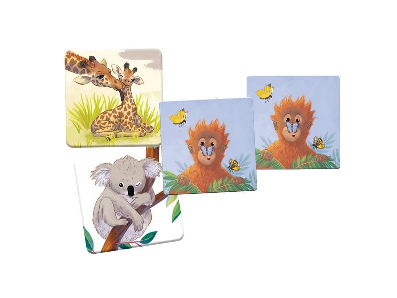 Carletto Kinderspiel Wilde Tiere – Memo (d) Merk- und Suchspiel