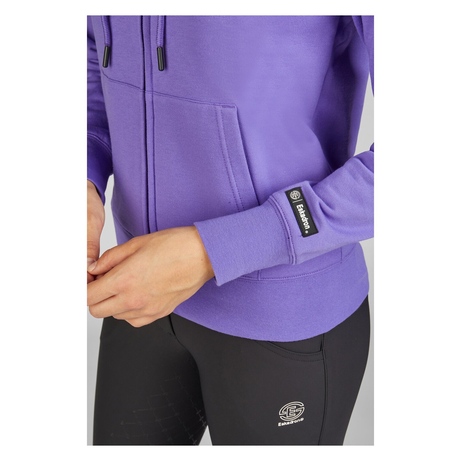ESKADRON Dynamic Hoodie Tech-Jersey Zip-Hood - purple