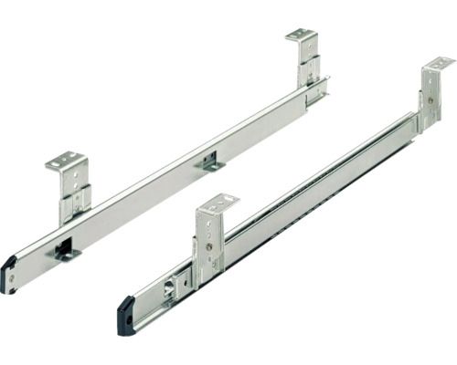 Ladegeleider toetsenbordlade 400 mm verchroomd 2 stuks
