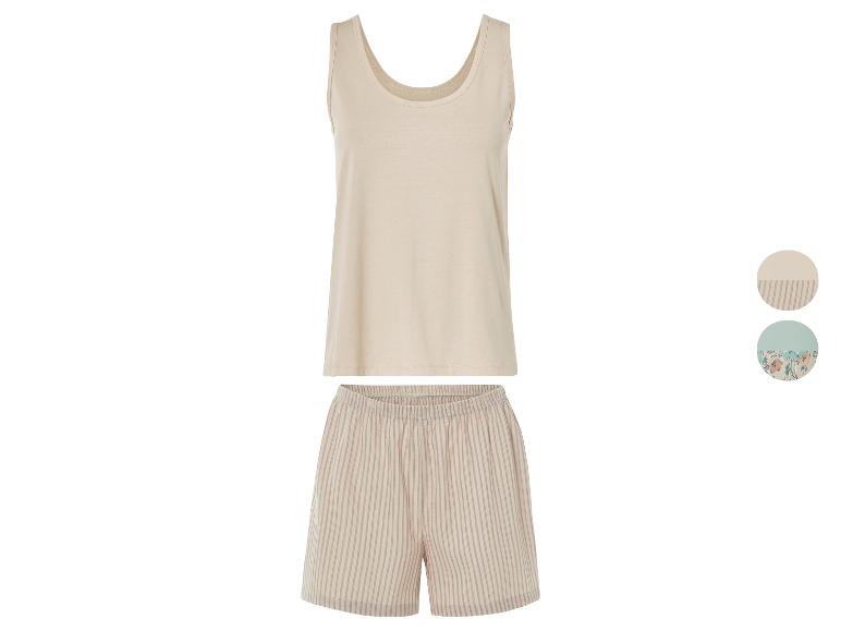 Korte linnen dames pyjama