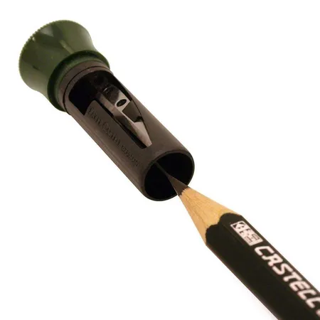 Faber-Castell Perfekter Bleistift Castell 9000, Härtegrad B, Schaftfarbe: grün