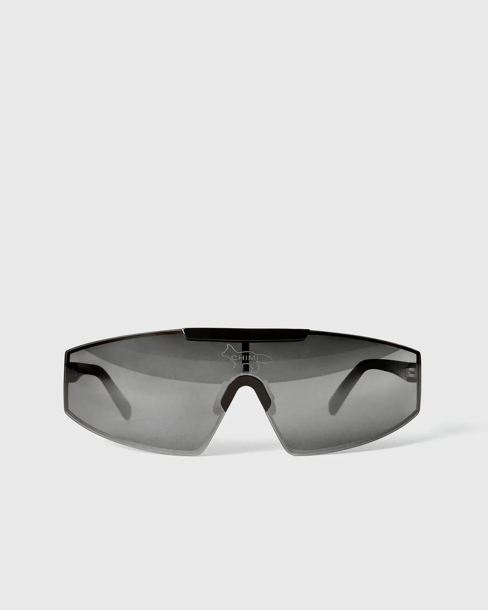 Chimi Eyewear Maison Kitsune x Chimi SHIELD BLACK SUNGLASSES