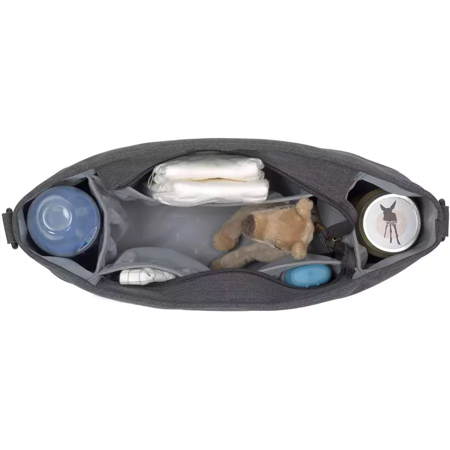 LÄSSIG Kinderwagentasche Glam Goldie Organizer anthracite