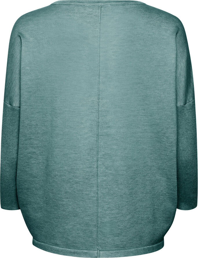 Saint Tropez A2561, MilaSZ R-Neck Pullover Sagebrush green melange
