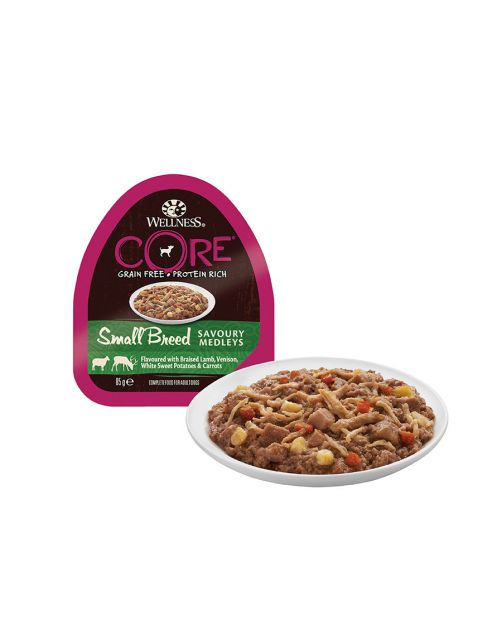 Wellness Core Small Breed Savoury Medleys 85 g - Hondenvoer