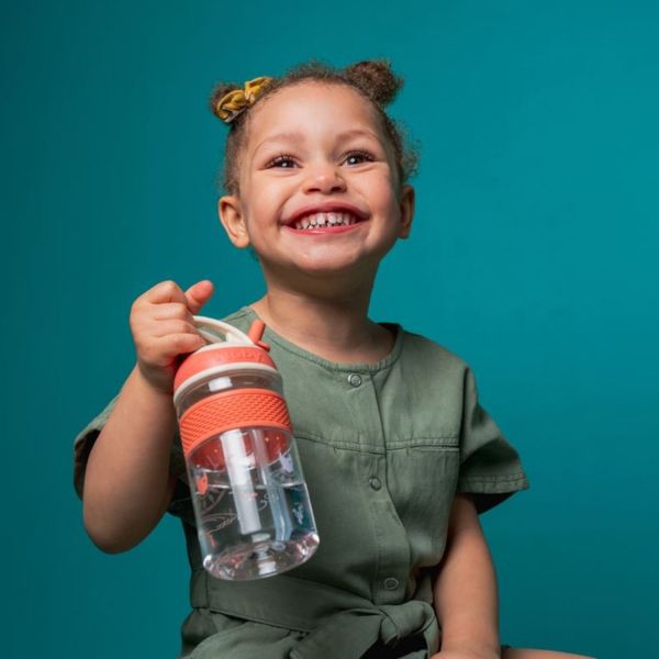 Nuby 2-in-1 drinkbeker Roze