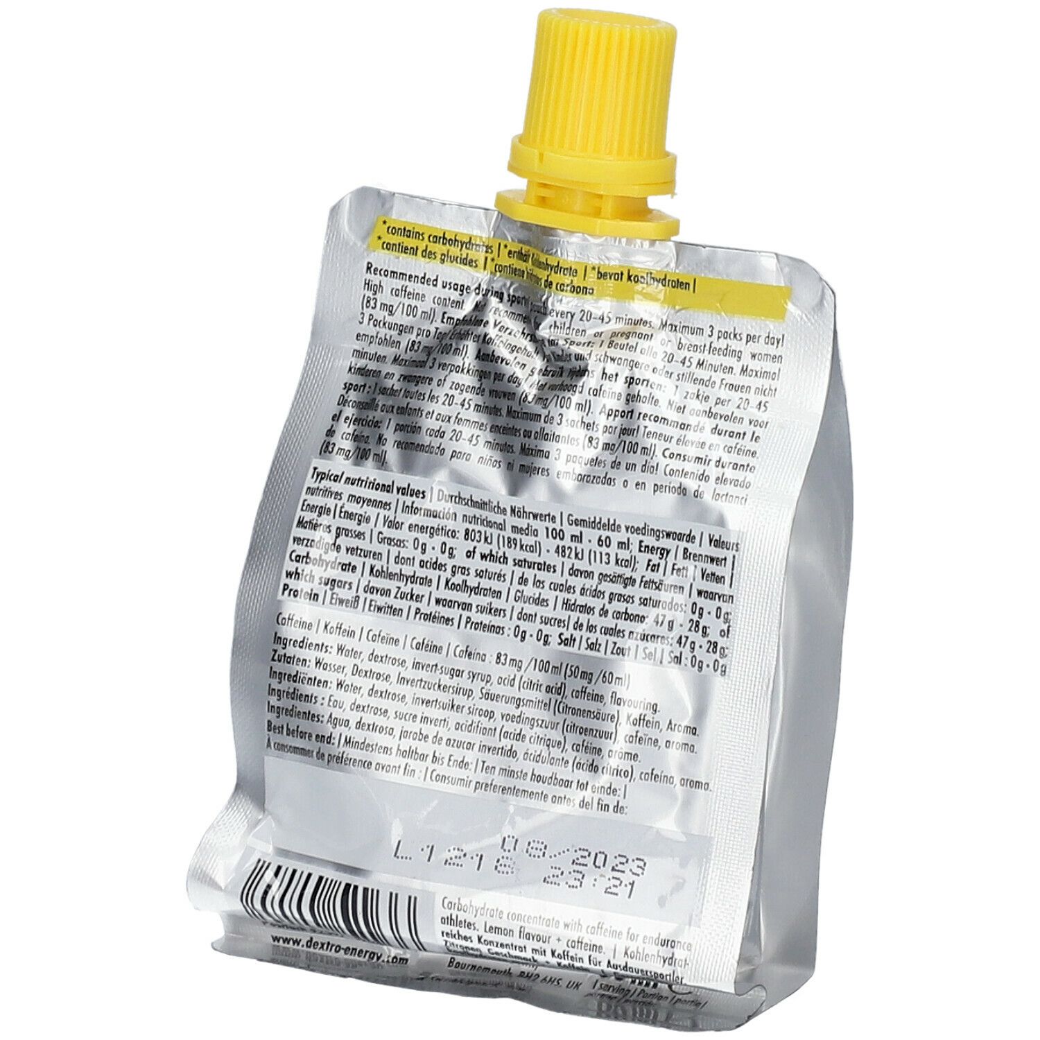Dextro Energy Liquid Gel Lemon
